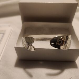 EDEN HAND ARTS 14K & STERLING SILVER LARGE FISH BRACELET